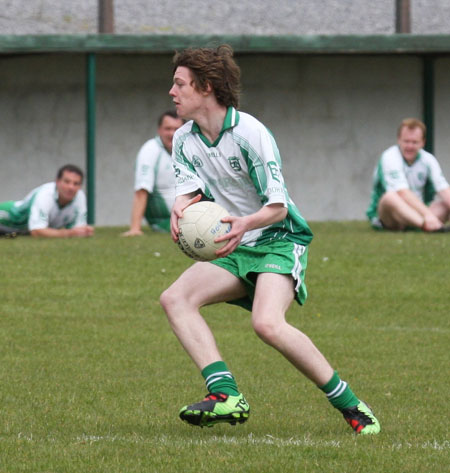 Action from the senior secondary league game against Naomh Brd.