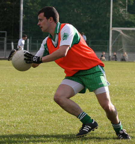 Action from the senior secondary league game against Naomh Brd.