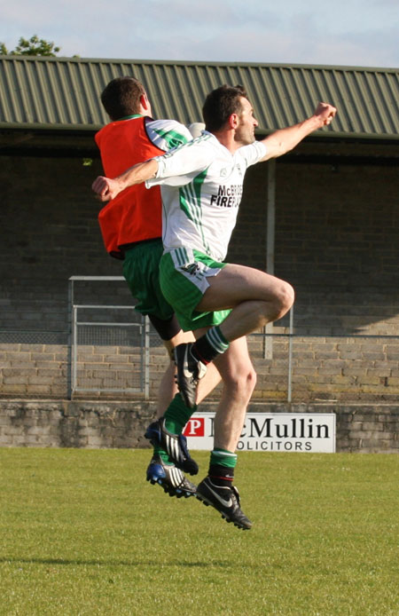 Action from the senior secondary league game against Naomh Brd.