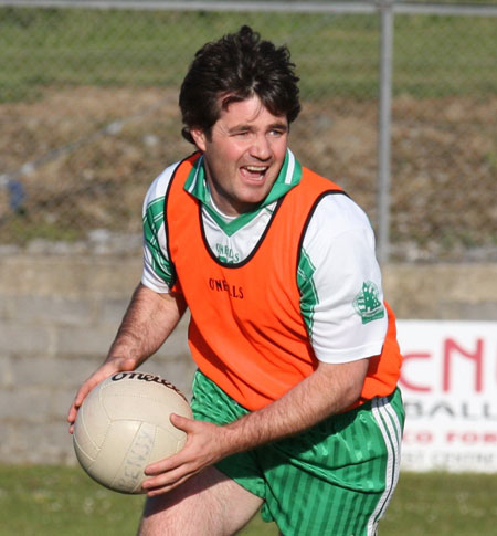 Action from the senior secondary league game against Naomh Brd.