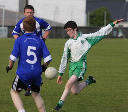 Action from the under 14 league game against Four Masters.