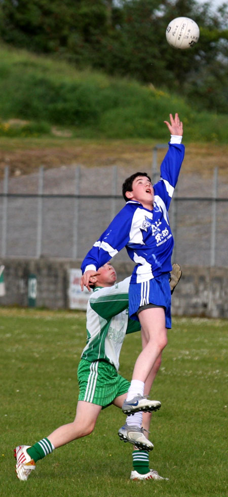 Action from the under 14 league game against Four Masters.