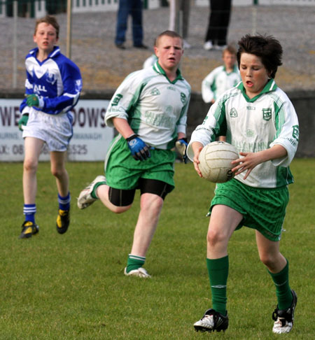 Action from the under 14 league game against Four Masters.