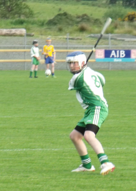 Action from the under 14 Donegal hurling championship final.