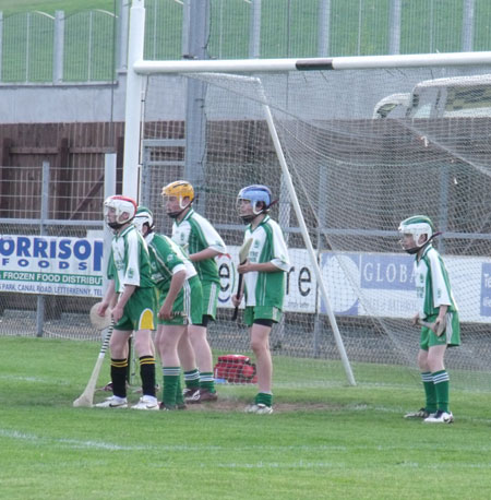 Action from the under 14 Donegal hurling championship final.