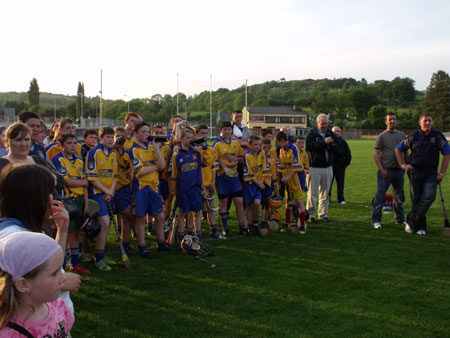 Action from the under 14 Donegal hurling championship final.