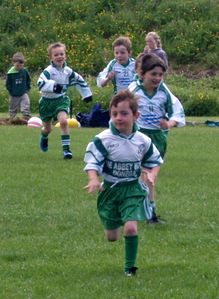 Action from the under 8 blitz in Letterkenny.