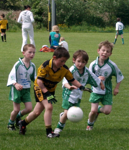 Action from the under 8 blitz in Letterkenny.