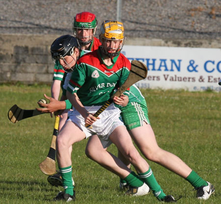 The Aodh Ruadh under 8 hurlers in Letterkenny.