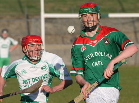 The Aodh Ruadh under 8 hurlers in Letterkenny.