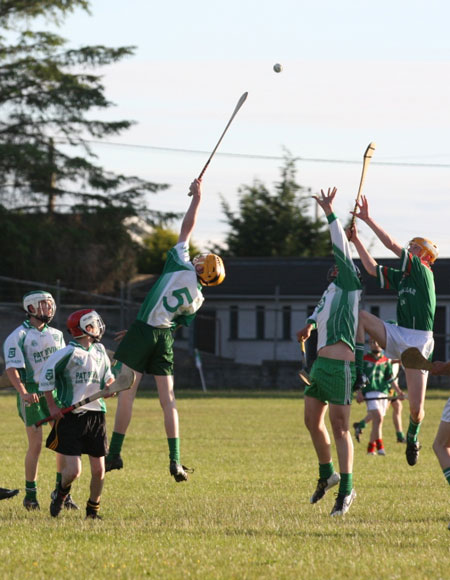 The Aodh Ruadh under 8 hurlers in Letterkenny.