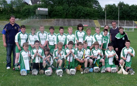 The Aodh Ruadh under 8 hurlers in Letterkenny.