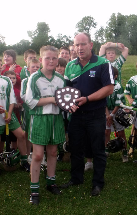 The Aodh Ruadh under 8 hurlers in Letterkenny.