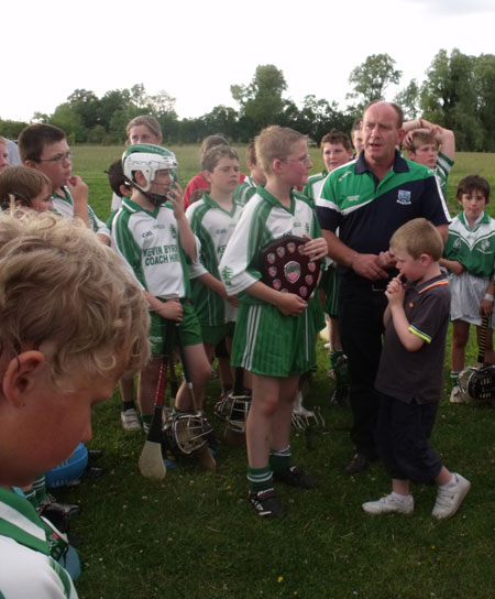 The Aodh Ruadh under 8 hurlers in Letterkenny.