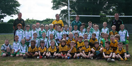 Action from the under 8 blitz against Saint Eunan.