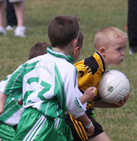 Action from the under 8 blitz against Saint Eunan.