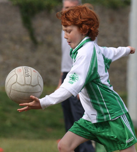 Action from the under 8 blitz against Saint Eunan.