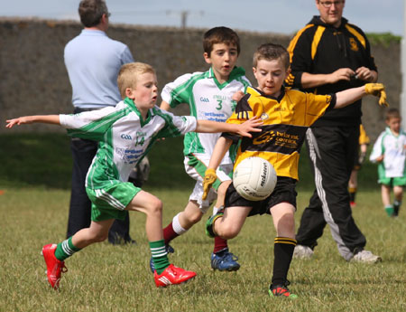 Action from the under 8 blitz against Saint Eunan.