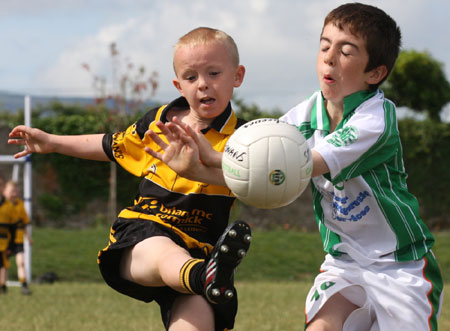 Action from the under 8 blitz against Saint Eunan.