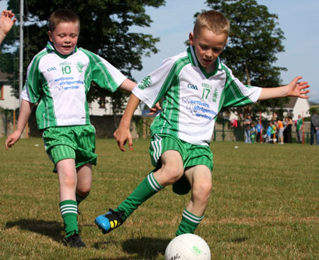 Action from the under 8 blitz against Saint Eunan.