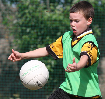 Action from the under 8 blitz against Saint Eunan.