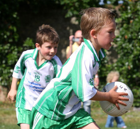 Action from the under 8 blitz against Saint Eunan.