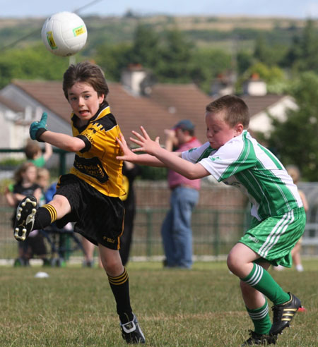 Action from the under 8 blitz against Saint Eunan.