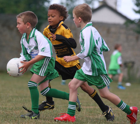 Action from the under 8 blitz against Saint Eunan.