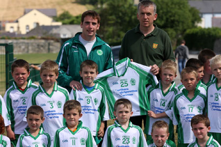 Action from the under 8 blitz against Saint Eunan.