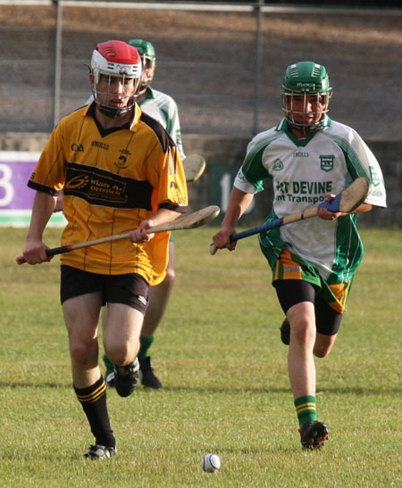 The Aodh Ruadh under 16 hurlers take on Saint Eunans.