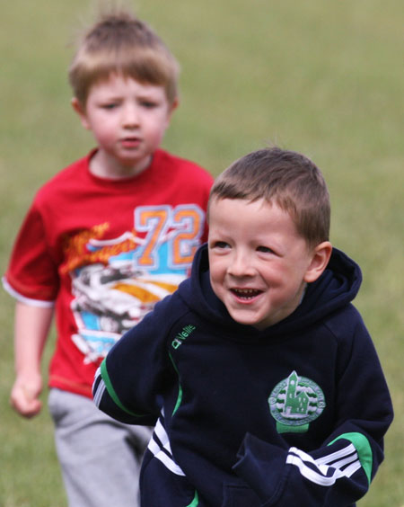 Action from under 8 training in Pirc Aoidh Ruaidh.