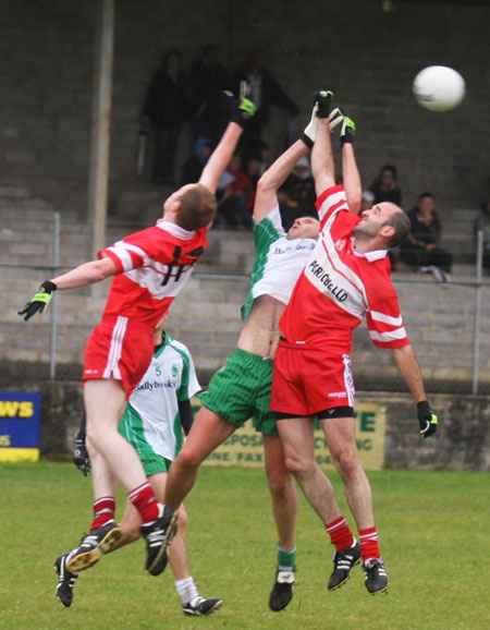 Action from the senior division two match Glenfin.