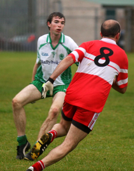 Action from the senior division two match Glenfin.