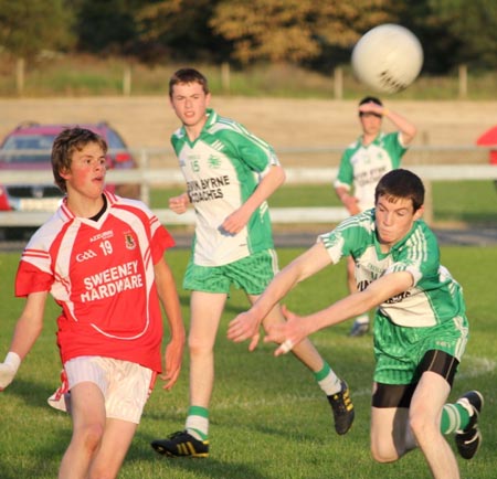 Action from the championship game between Aodh Ruadh and Dungloe.