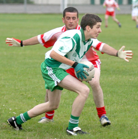 Action from the senior reserve division two match against Glenfin.