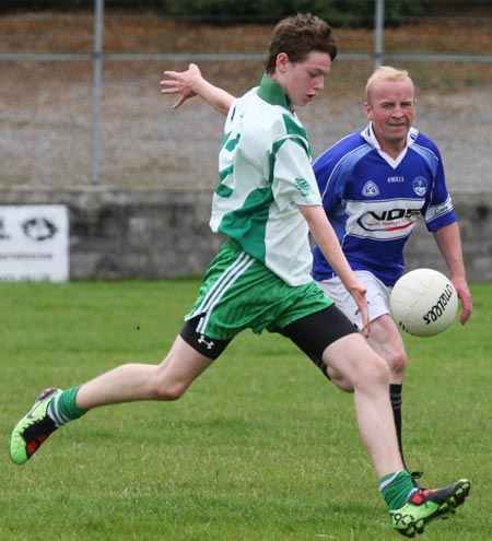 Action from the senior reserve division two match against Fanad Gaels.