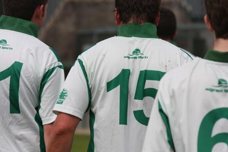 Action from the senior reserve division two match against Fanad Gaels.