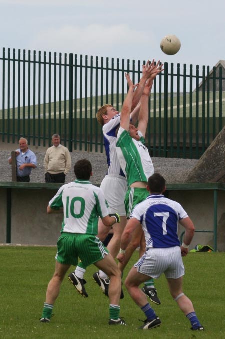 Action from the senior division two match against Fanad Gaels.