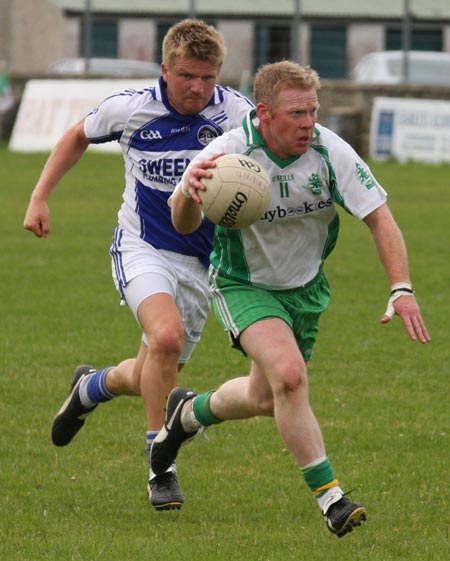 Action from the senior division two match against Fanad Gaels.