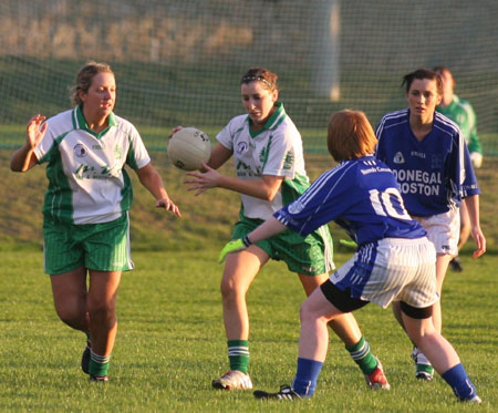 Action from the senior game between Aodh Ruadh and Naomh Conaill.