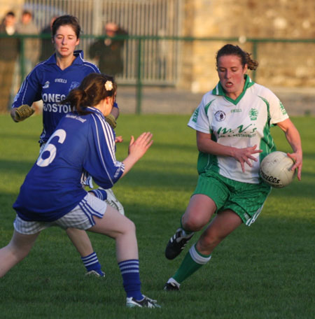 Action from the senior game between Aodh Ruadh and Naomh Conaill.