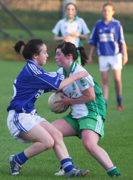 Action from the senior game between Aodh Ruadh and Naomh Conaill.