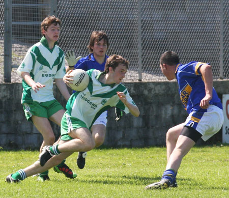 Action from the senior reserve division two match against Kilcar.