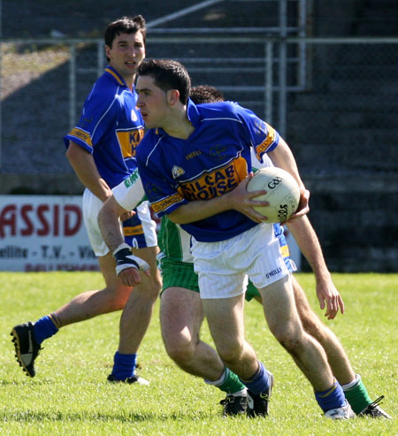 Action from the senior division two match against Kilcar.