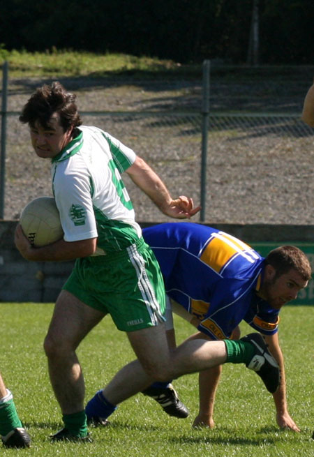 Action from the senior division two match against Kilcar.