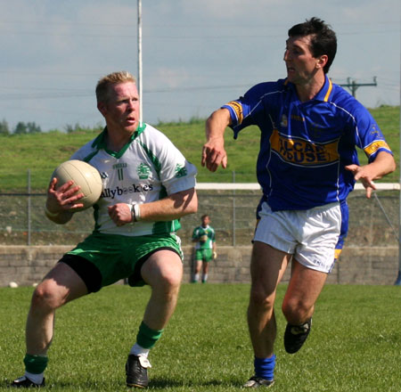 Action from the senior division two match against Kilcar.