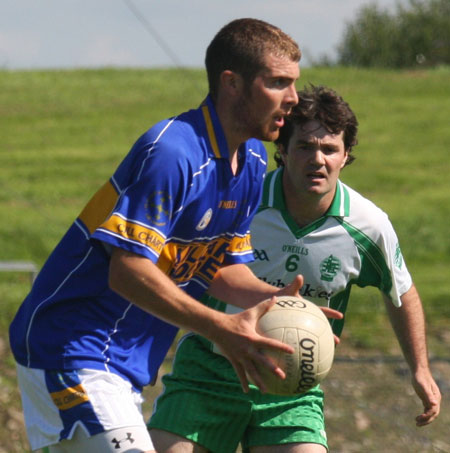 Action from the senior division two match against Kilcar.