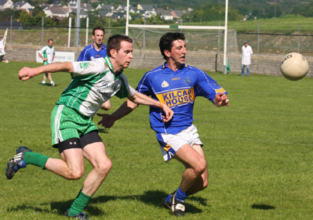 Action from the senior division two match against Kilcar.