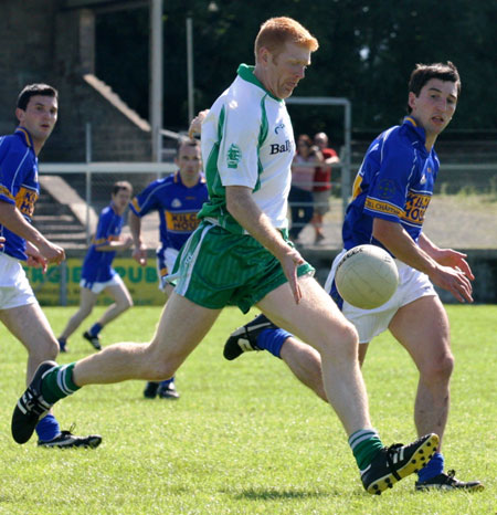 Action from the senior division two match against Kilcar.