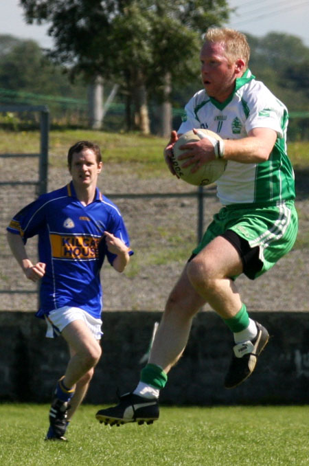 Action from the senior division two match against Kilcar.